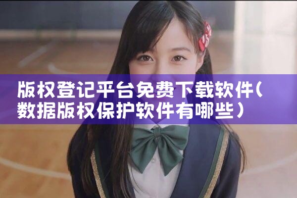 版权登记平台免费下载软件