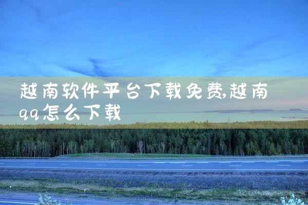 越南软件平台下载免费