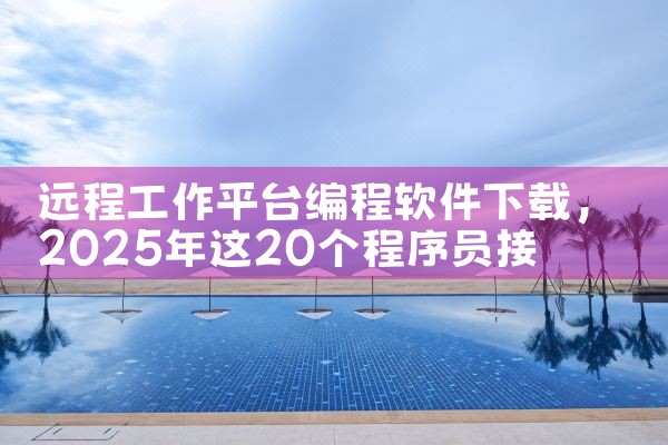 远程工作平台编程软件下载