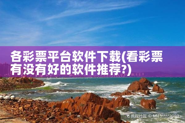 各彩票平台软件下载